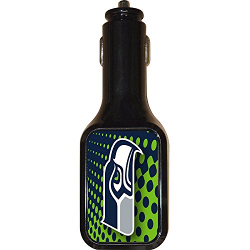 NFL Seattle Seahawks 2-in-1 Wall and Car Charger, Green