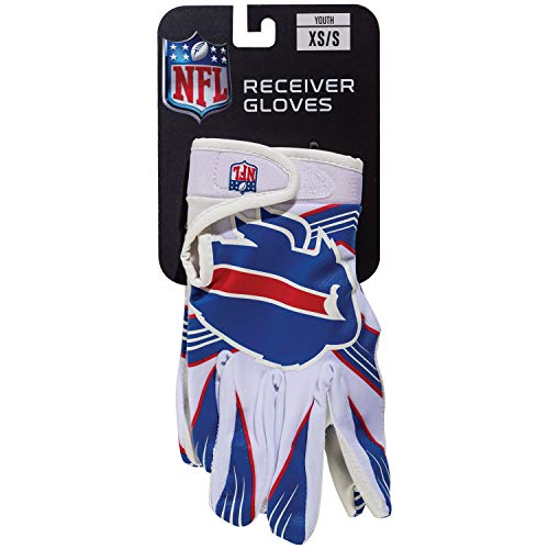 Franklin Sports Buffalo Bills Youth NFL Football Receiver Gloves - M/L Pair