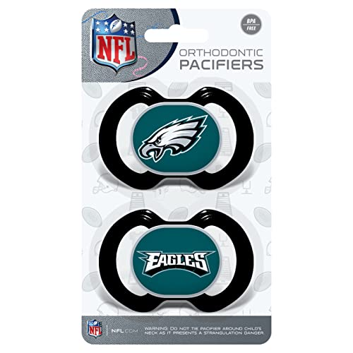 NFL 2 Pk Pacifiers Philadelphia Eagles One Size