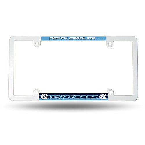 NCAA North Carolina Tar Heels Plastic License Plate Frame 6 x 12.25-"