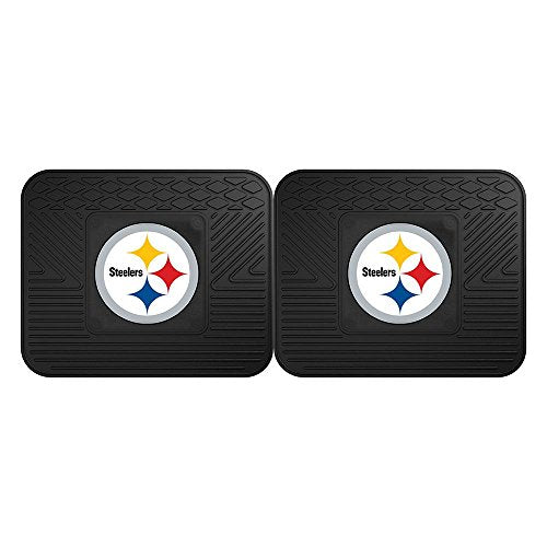 NFL Pittsburgh Steelers Back Row Utility Car Mats - 2 Piec 14 x17,2 Utility Mats