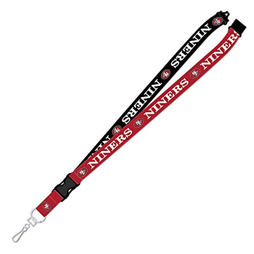 NFL San Francisco 49ers Unisex Two-Tone lanyard, Red, Small One Size S