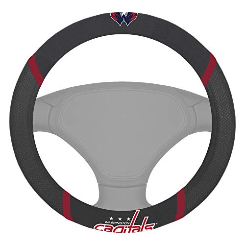 NHL 15638 Washington Capitals Embroidered Steering Wheel Cover