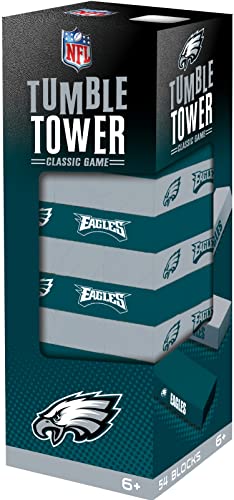 Game Day - NFL Philadelphia Eagles - Tumble Tower, Real Wood Blocks