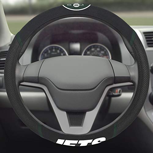 NFL New York Jets Embroidered Steering Wheel Cover