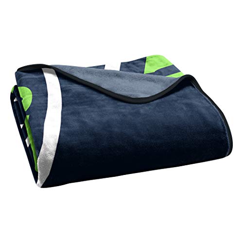 NFL Seattle Seahawks Raschel Throw Blanket, 60" x 80", Slant