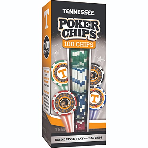 NCAA Tennessee Volunteers 100-Piece Poker Chips One Size