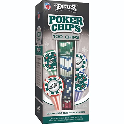 NFL Philadelphia Eagles Poker Chips, 100 Piece