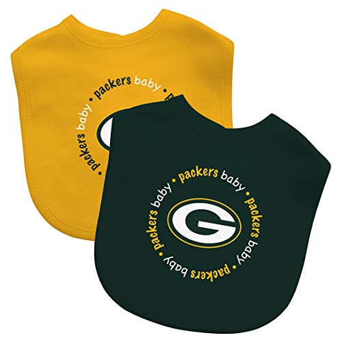 BabyFanatics Sports Themed Apparel Baby Bib Set Green Bay Packers NFL One Size