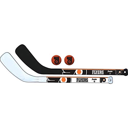 Franklin Sports Philadelphia Flyers NHL Mini Two Player Hockey Stick Set