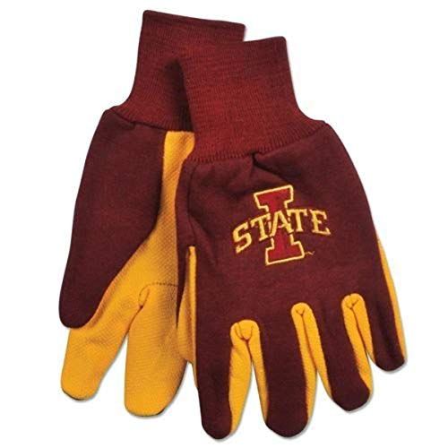 NCAA Iowa State Cyclones Two-Tone Gloves, Yellow/Red Small S S