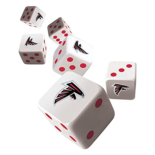 Game Day - NFL Atlanta Falcons - 6 Piece Team Logo Dice Set - D6 Standard Size