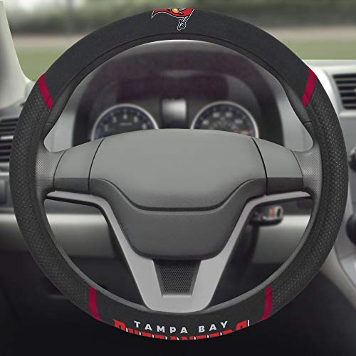 NFL Tampa Bay Buccaneers Embroidered Steering Wheel Cover 15 Inch Diameter