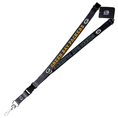 NFL Green Bay Packers Lanyard Reverse Pop C, Black Small S