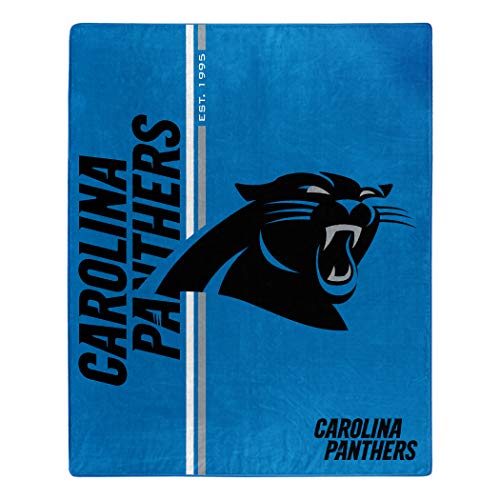 NFL Carolina Panthers 50" x 60" Raschel Restructure Design Blanket One Size