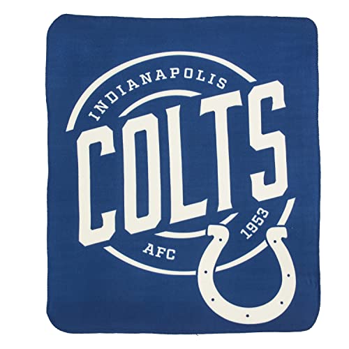 NFL Indianapolis Colts Fleece Throw Blanket, 50" x 60", Campaign