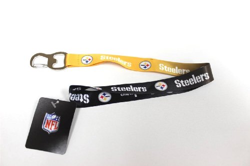 NFL Pittsburgh Steelers Ombre Lanyard, Gold/Black, Onse Size