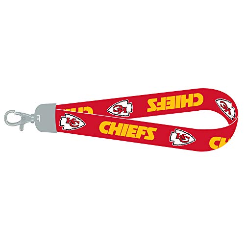 NFL Kansas City Chiefs Unisex Lanyard Wristlet Red, Yellow, Small S