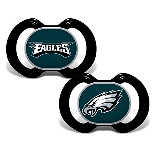 NFL 2 Pk Pacifiers Philadelphia Eagles One Size