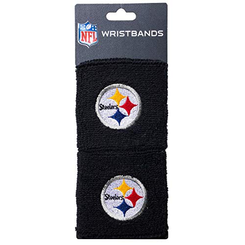 Franklin Sports NFL Pittsburg Steelers Embroidered Wristbands