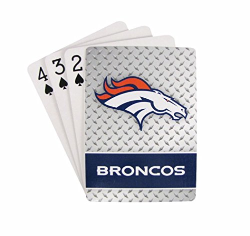 NFL Denver Broncos Diamond Plate Playing Cards Standard