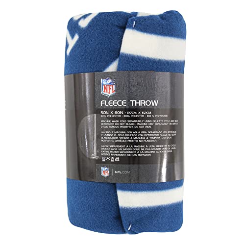 NFL Indianapolis Colts Fleece Throw Blanket, 50" x 60", Campaign