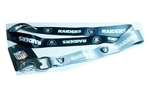 NFL Oakland Raiders Ombre Lanyard, Black 0