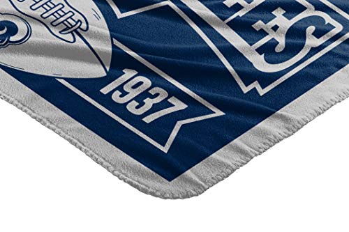 NFL Los Angeles Rams Unisex-Adult Fleece Throw Blanket, 50" x 60", Marque