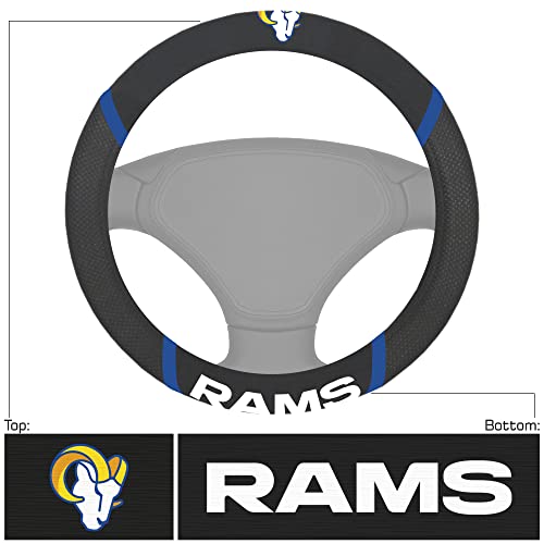 NFL Los Angeles Rams Embroidered Steering Wheel Cover