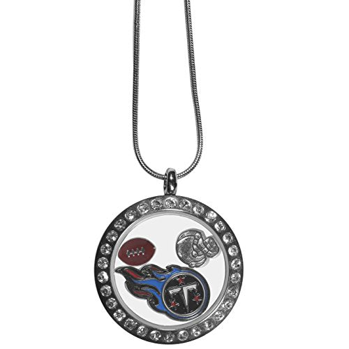 NFL Womens Tennessee Titans Locket Necklace 18 inch Team Color