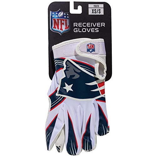 Franklin Sports New England Patriots Youth NFL Football Receiver Gloves -  S/XS