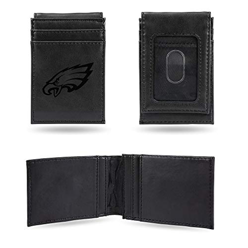 NFL Laser Engraved Front Pocket Wallet, Philadelphia Eagles One Size