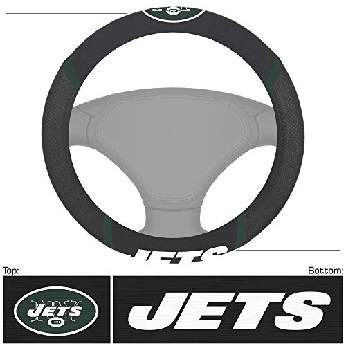 NFL New York Jets Embroidered Steering Wheel Cover