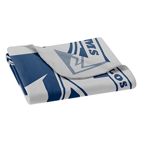 NFL Los Angeles Rams Unisex-Adult Fleece Throw Blanket, 50" x 60", Marque