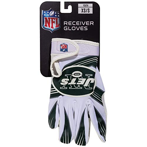 Franklin Sports New York Jets Youth NFL Football Receiver Gloves - M/L Pair