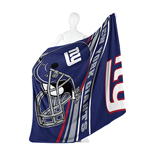 NFL New York Giants Raschel Throw Blanket, 60" x 80", Slant