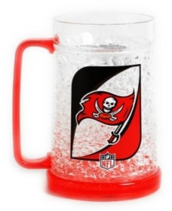 NFL Tampa Bay Buccaneers Plastic Crystal Freezer Mugs - Set of 4