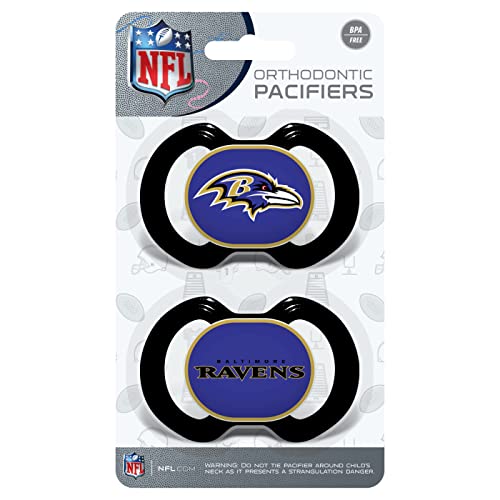 Baltimore Ravens NFL 2-Pack Pacifiers One Size