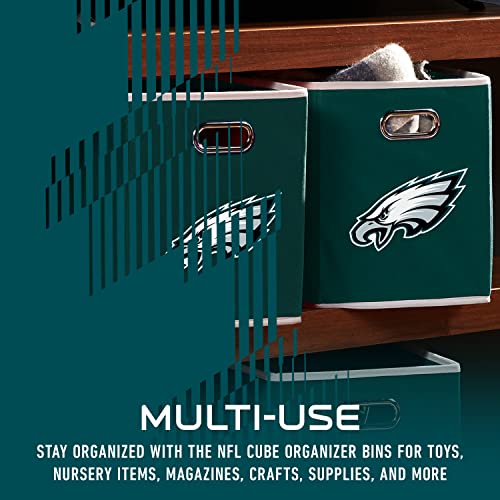 Franklin Sports NFL Philadelphia Eagles Collapsible Storage Bin 11"x10.5"x10.5"