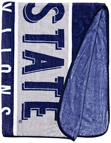 NCAA Penn State Nittany Lions Raschel Throw Blanket, 60" x 80", Basic