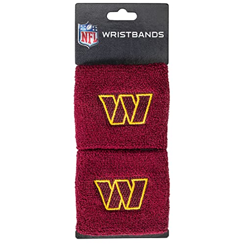 Franklin Sports Washington Commanders NFL Embroidered Wristbands