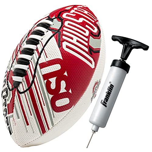 Franklin Sports NCAA Ohio State Buckeyes Football - Youth 8.5" SPACELACE Grip