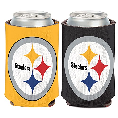 NFL Pittsburgh Steelers Logo 2-Sided Can Cooler 12 oz.