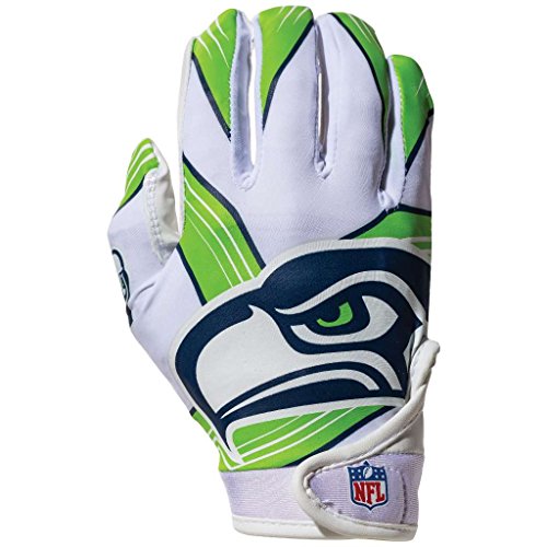 Franklin Sports Seattle Seahawks Youth NFL Football Receiver Gloves - S/XS Pair