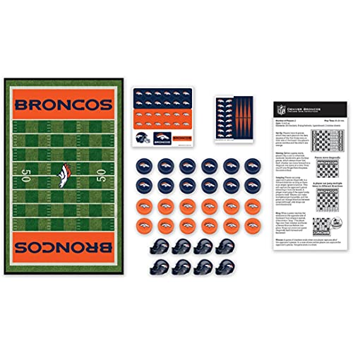 NFL Denver Broncos Checkers Board Game , 13" x 21"