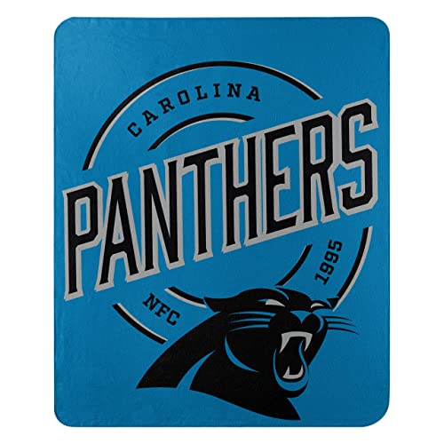 NFL Carolina Panthers Fleece Throw Blanket, 50" x 60", Campaign