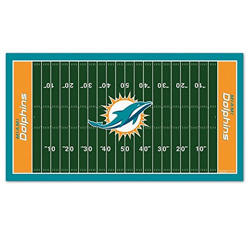 NFL Miami Dolphins Mat Large 28"x52" Large/28" X 52" L L