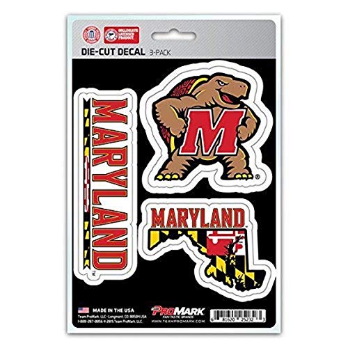 NCAA Maryland Terrapins Team Decal, 3-Pack Varies