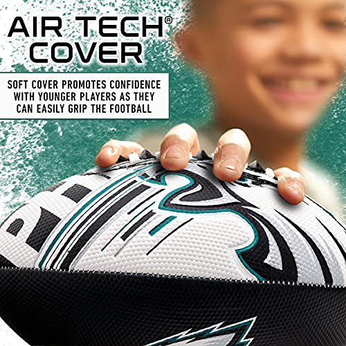 Franklin Sports NFL Philadelphia Eagles Football Youth  8.5" SPACELACE Grip