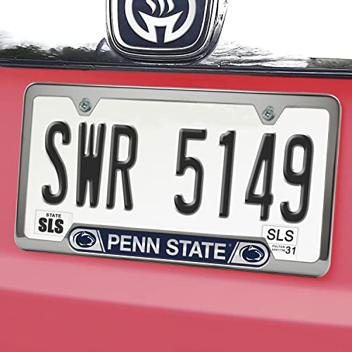 NCAA Penn State Embossed Steel License Plate Frame 6.25" x 12.25"